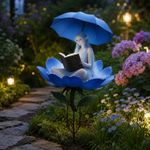 Outdoor Blue Fairy Acrylic Garden Stake – Durable Decorative Lawn Ornament