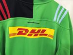 adidas Harlequins Rugby Shirt Jersey XL Green Black Yellow DHL Sponsor