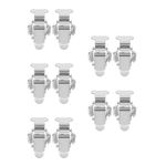 Reusable Metal Toggle Clamp Latch for Toolboxes Home Use Silver Finish