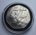 OUR SOLAR SYSTEM Pure TITANIUM Commemorative in Capsule. Precious Metal