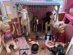 Our Generation Horse & Stable Playset Set with 2 Horses and Foal,