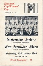 DUNFERMLINE ATHLETIC v West Brom (Cup Winners Cup) 1968/1969