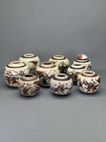 Chinese Ginger Jars X9 Late Qing 20th Century