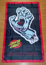 Santz Cruz Banner Skateboard Garagae Flag Cave Man 90 150cm Skate