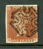 GB MALTESE CROSS POSTMARKS PENNY REDS NUMBERS DISTINCTIVE etc