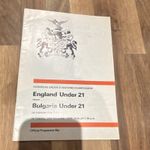 European Under 21 Nations Championship Programme England U21 v Bulgaria U21 1979