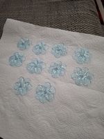 Vintage Murano Glass Flower for Mirror Wall Decor Home Decoration Ornament Set