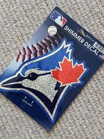 Large 15cm OFFICIAL BLUE JAYS Toronto SHIMMER DECAL STICKER Baseball Canada