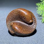 Collect Asian old Ancient bronze Exquisite Taiji fish