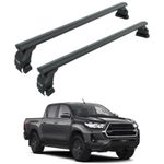 Toyota Hilux Mk9 (2021-2025) Normal Roof Rack Cross Bars, Black