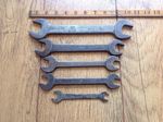 5 TW Whitworth Spanners 5/8"W to 3/16"W.