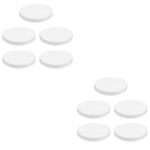 10Pcs Reusable PVC Dock Piling Caps White Small Caps for Marine Protection