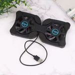 Foldable USB Fan Stand Notebook Cooler Radiator Quiet