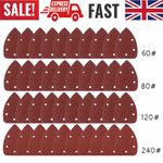 40X Mixed Mouse Sanding Sheets For Black and Decker Palm Sander Pads Sandpaper