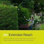 Ryobi ONE+ Cordless Pole Hedge Trimmer | 45cm Blade | 2.9m Reach | Body Only