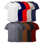 Kids T Shirts Girls Boys Plain Tee shirts Crew Neck School Uniform PE Top Vest