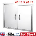 26x24 Inch Stainless Steel BBQ Double Access Door Outdoor Kitchen Barbecue Door