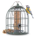 The Nuttery Original Compact Squirrel-Proof Seed Bird Feeder - Metal, Easy-Clean