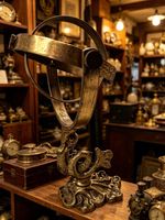 Antique Brass Maritime Nautical Wall Mount Serpent Themed  Gimbal 8" X 5" 0.4kg 
