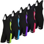 Ladies Long Leg Swimsuit Boyleg Swimming Costume Summer Pool Beach Home Suit