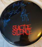 Suicide Silence      *HAND SIGNED*    Drumhead  / Drumskin  ~  AUTOGRAPHED