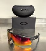 Oakley Radar EV Path Wrap Cycling Sunglasses Black Frame Red Mirrored UV400 Case