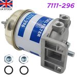 Single Diesel Fuel Filter Assembly with Water Separator Bowl 7111-296 Universal