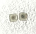 PAIR NATURAL DIAMOND SLICE SQUARE SHAPE POLKI DIAMOND FANCY DIAMOND 0.68TCW