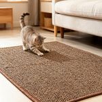 Natural Sisal Pet Cat Scratching Mat Antislip Play Protection Claw Scratcher Pad