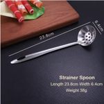Olive Pickle Spoon Stainless Steel with Drain Hole Slotted Strainer Spoon