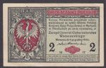 [XF, No Tears or Holes] 1917 Poland 2 Marki P-9 B-4834001 [009-3]