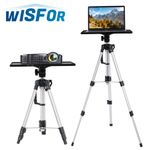 Wisfor Aluminum Tripod Projector Stand Laptop DJ Rack Height Adjustable 49-110cm