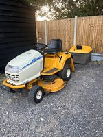 MTD Cub Cadet Ride-On Lawn Mower Petrol Rear Grass Catcher Box