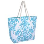 Wholesale Job Lot 10 x Blue Floral Pattern Beach Bags (Slight Seconds) SALE