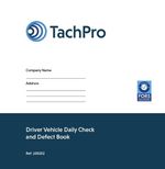 TACHPRO  CHECK & DEFECT BOOK X 10;  50 PAGE DUPLICATE BOOL  /PSV / HGV X 10 BOOK