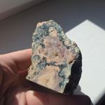Moss Agate Druzy Quartz Geode Specimen Natural Crystal Stone