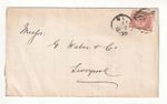 GB QV Cover 1875 - 1/2d Rose SG49 Plate 10 - Hull