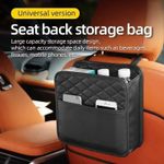 Car Seat Back Hanging Bag Multi-Pocket Bottle Bag Storage Organizer Holder Black