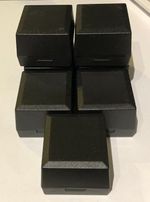 Black RING BOX Velvet Pad WHOLESALE Plastic Ring Box Packaging Bulk 10/100