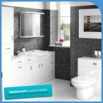 Bathroom Furniture Suite Vanity Unit Cabinet Toilet Basin Back To Wall WC Unit