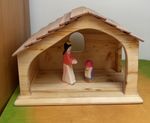 Drei blatter solid wood small stable / dolls house  suits Ostheimer holztiger 