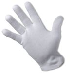 100% COTTON WHITE GLOVES  Sizes - S,M L & XL   Moisturising Eczema Butler Beauty