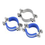 A2 Stainless Steel Double Bolt Pipe Clamp 12-325mm Heavy Duty with Nyloc Nuts