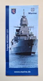 Original German Navy frigate FGS Hessen 'Welcome Aboard' Leaflet