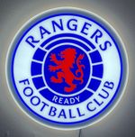 Glasgow Rangers fc crest Badge LED light IN STOCK.Large  38cm width