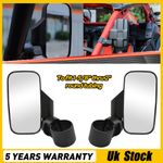 For Kawasaki Mule 3000 3010 4000 4010 UTV Rear View Wide Center Side Mirrors 2x