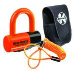 Kryptonite Bike Lock Evolution Disc Lock Premium Pack with Pouch Reminder Orange