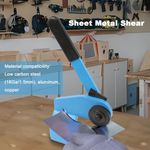 Throatless Shear for Metal, Benchtop Throatless Shear, Cuts 1.5mm Thickness