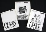 3 manuals Microsoft POWERPOINT/QUERY/GETTING STARTED User's Guides Office books