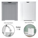 Laundry Hamper Bin Clothes Storage Linen Cabinet Chest Wooden Shaker Home Unit